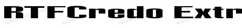 RTFCredo ExtraLightS字体转换